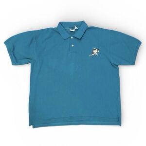 Vintage Looney Tunes Golf Polo Shirt Men’s XXL Taz 90s Embroidered Acme Clothing